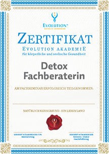 Zertifikat - Detox Fachberaterin